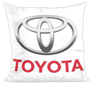 Poduszka Toyota logo white