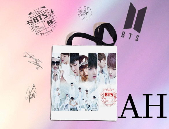 Torba na ramię BTS k-pop FULLPRINT z Polski WZORY