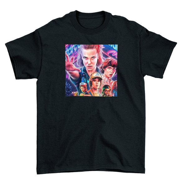 Koszulka z naszywką Stranger Things squad 1