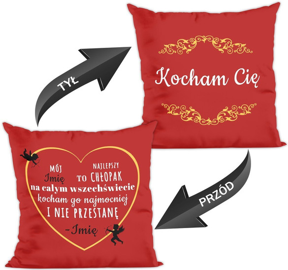 Poduszka na Walentynki DODAJ NAPIS