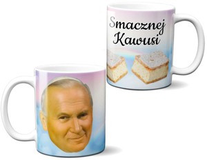 Kubek Jan Paweł 2 JP2 Smacznej  na Prezent +imię
