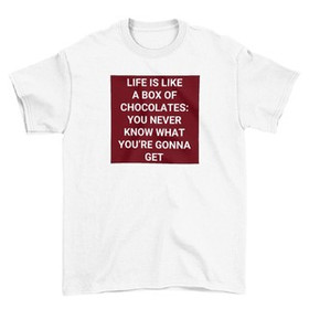 Koszulka z naszywką Forrest G. life is like