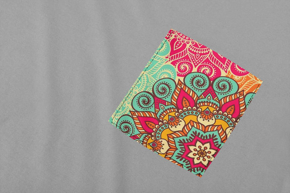 Koszulka z kieszonką WZORY MANDALA