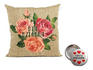 Poduszka na Dzień Dziadka. Magnes i Imię GRATIS!