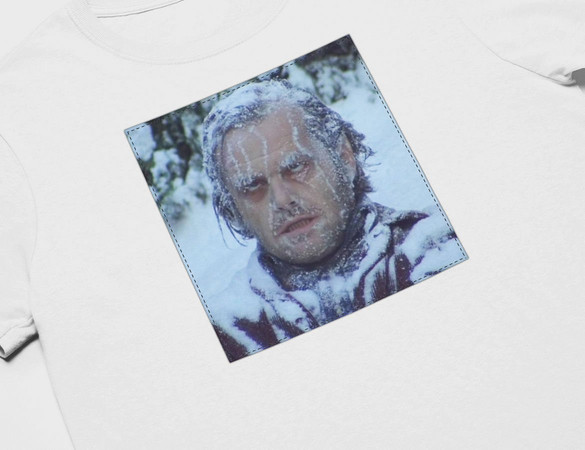 Koszulka z naszywką Lśnienie Nicholson Ice