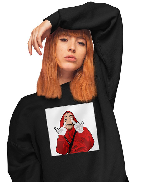 Bluza z naszywką Dom z papieru 03