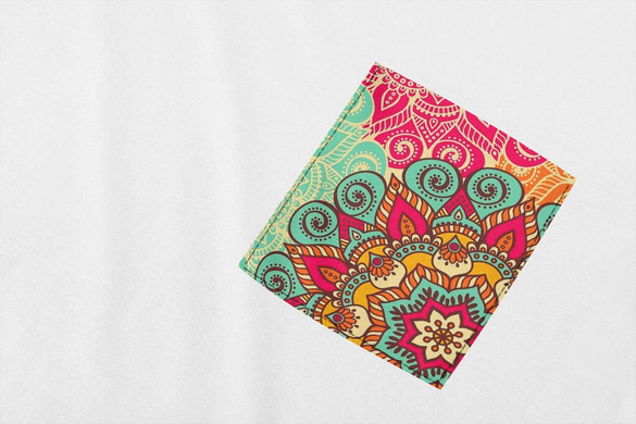 Koszulka z kieszonką WZORY MANDALA