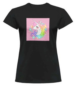 Bluzka damska z naszywką Unicorne 04