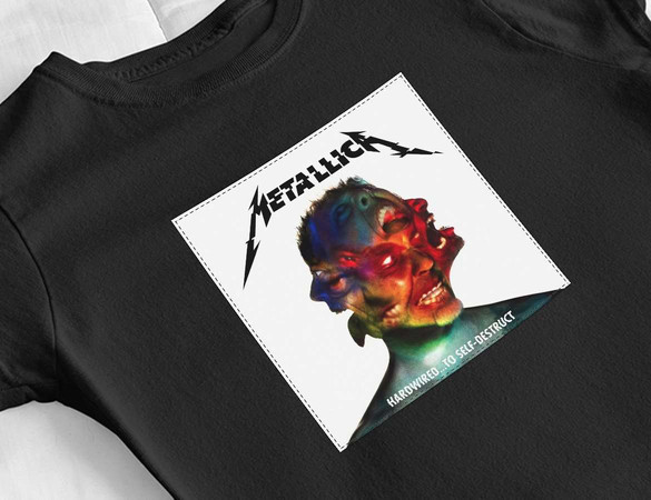 Bluzka damska z naszywką Metallica Hardwired..