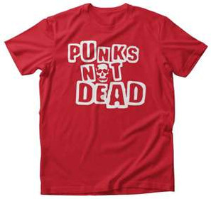 Koszulka Punks not dead + Twój napis