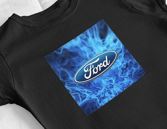 Bluzka damska z naszywką Ford logo blue