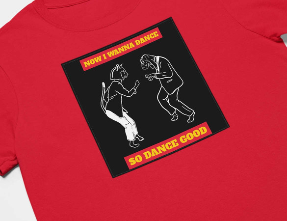 Koszulka z naszywką Now I Wanna Dance...