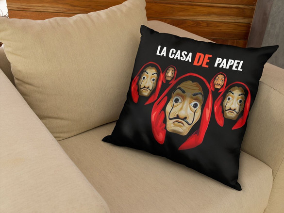 Poduszka Dom z papieru 02