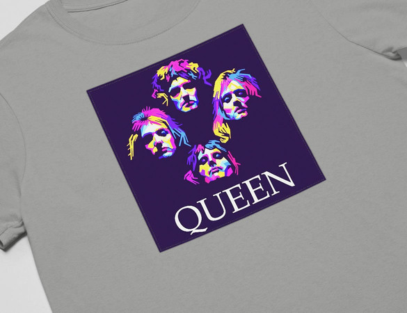 Koszulka z naszywką Queen Bohemian R.Violet