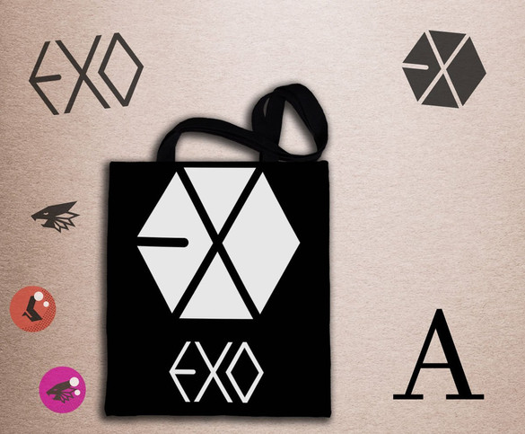 Torba na ramię EXO #k-pop FULLPRINT z Polski WZORY