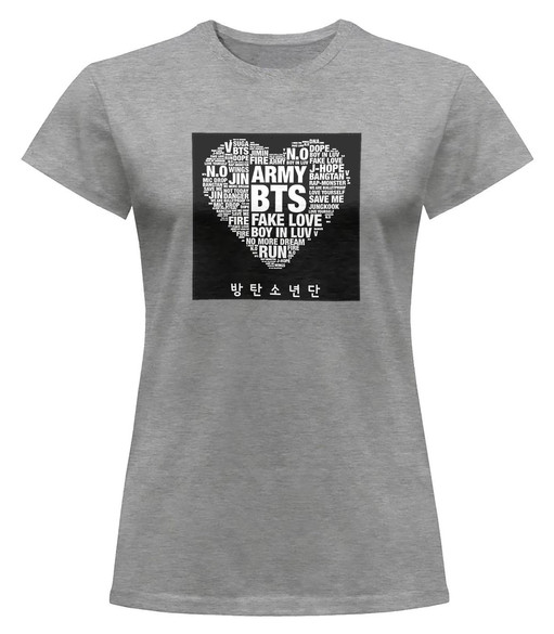 Bluzka damska z naszywką BTS Army