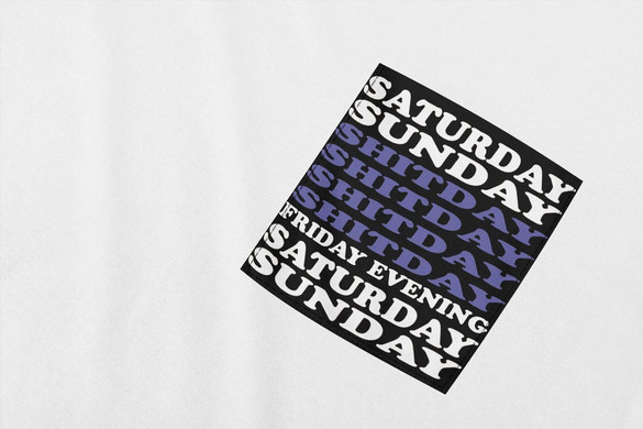 Koszulka z kieszonką Shitday