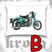 Poduszka MOTORY 58 CM 38 CM  PREZENT 