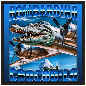 Naszywka Italian Brainrot Bombardino Crocodilo