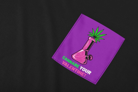 Koszulka z kieszonką CANNABE YOUR VALENTINE