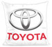 Poduszka Toyota logo white