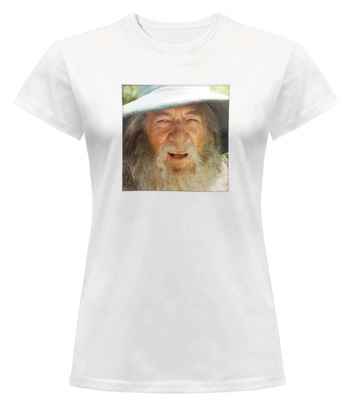 Bluzka damska z naszywką Gandalf smile