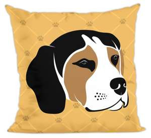 Poduszka pies, piesek beagle wzorek 2
