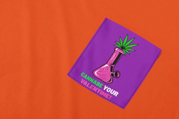 Koszulka z kieszonką CANNABE YOUR VALENTINE