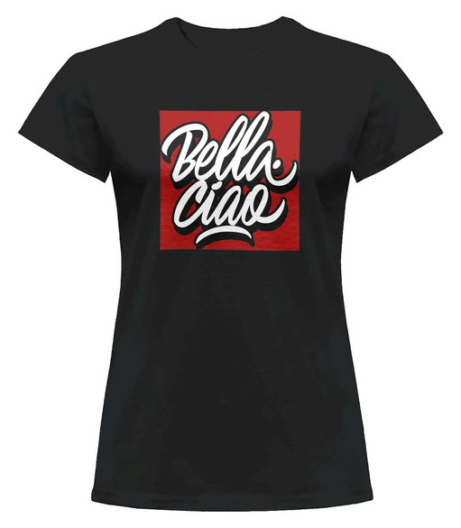 Bluzka damska z naszywką Dom z papieru b-ciao