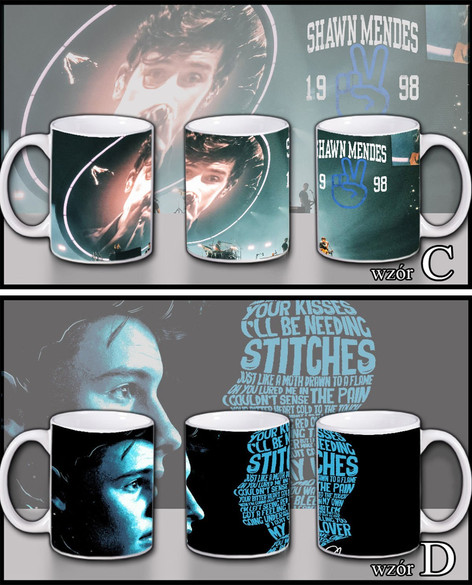 SHAWN MENDES Zestaw poduszka kubek WZORY+GRATIS