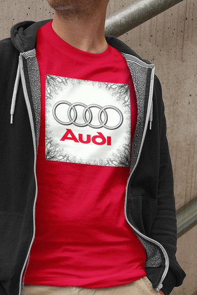 Koszulka z naszywką Audi 02