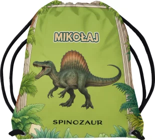 Worek Dinozaury Spinozaur z nadrukiem imienia