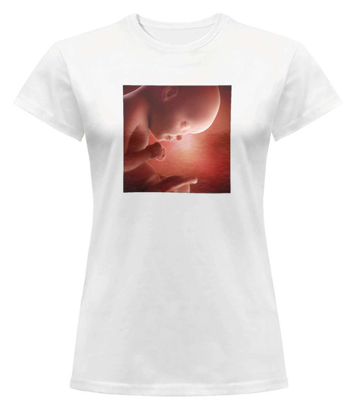 Bluzka damska z naszywką Płód 02