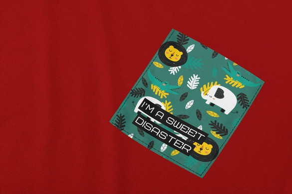 Koszulka z kieszonką SWEET DISASTER