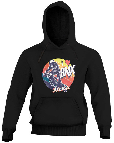 Bluza dla Rowerzysty I love BMX + Twoje imię!