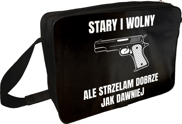 Torba na ramię dla strzelca Stary i wolny, Ale strzelam Dobrze jak dawniej