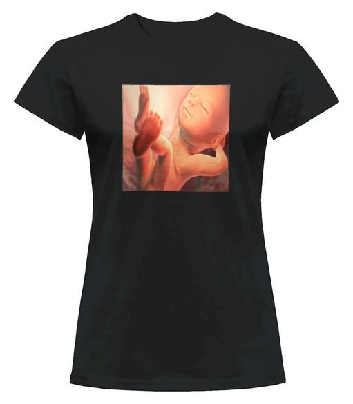 Bluzka damska z naszywką Płód 01