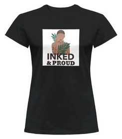 Bluzka damska z naszywką Inked&Proud