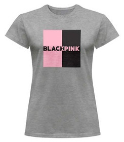 Bluzka damska z naszywką BLACKPINK logo