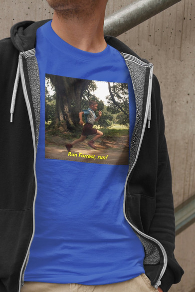 Koszulka z naszywką Forrest Gump RUN