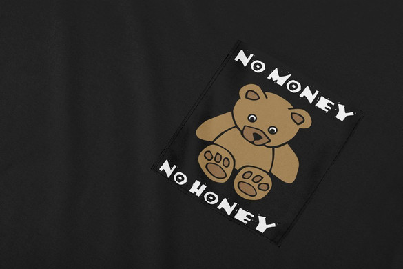 Koszulka z kieszonką No money no honey