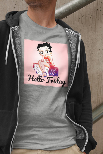 Koszulka z naszywką Hello Friday