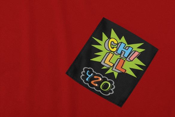 Koszulka z kieszonką CHILL 420 TRAWKA