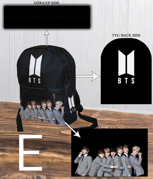 Plecak Szkolny BTS Wzory! FullPrint!