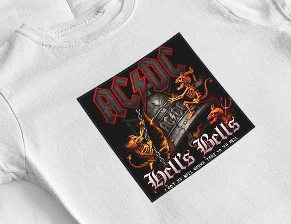 Bluzka damska z naszywką AC/DC Hells Bells
