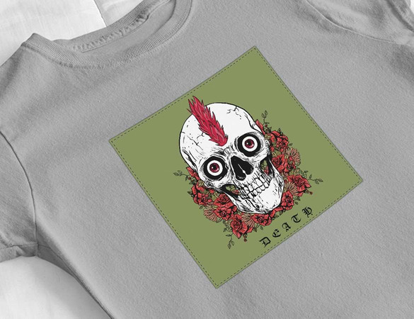 Bluzka damska z naszywką Skull : Death