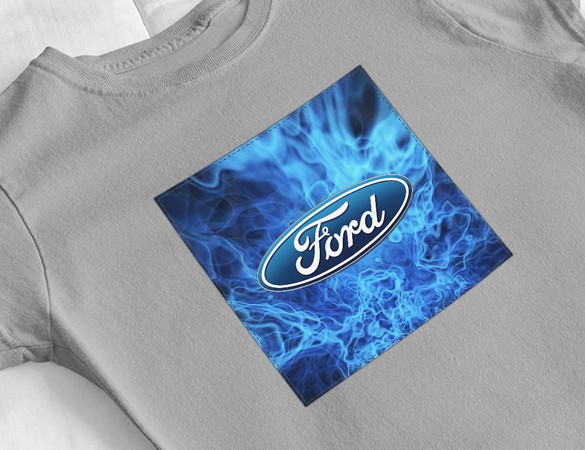 Bluzka damska z naszywką Ford logo blue