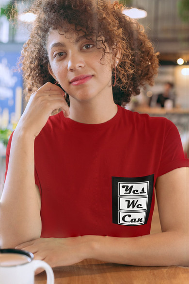 Koszulka z kieszonką YES WE CAN