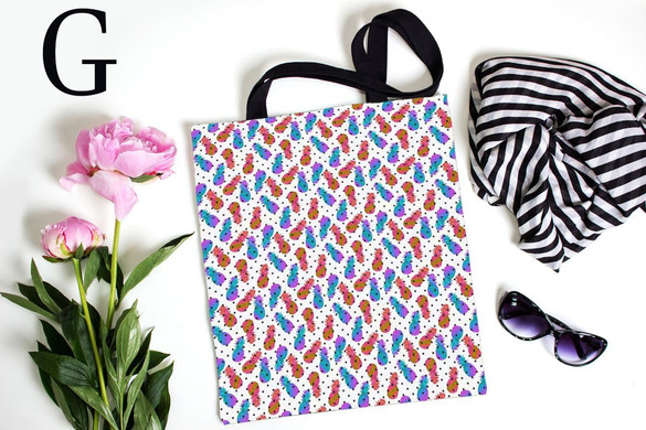 Torba na ramię FLAMINGI ANANASY Dużo Wzorów!!!