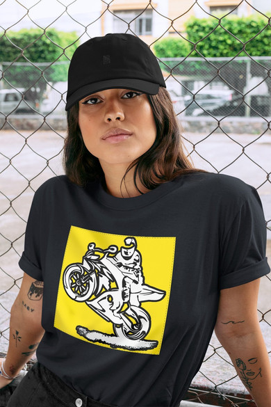 Koszulka z naszywką Lubię zapierd..lać 05